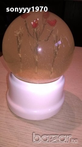 Преспапие с мелодия-механика-17/12см-внос англия, снимка 5 - Антикварни и старинни предмети - 14793350