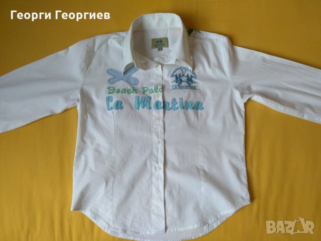 Дамска риза La Martina/Ла Мартина, 100% оригинал с много апликации, снимка 1 - Ризи - 22988615