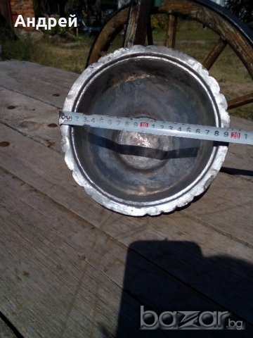 Старинна медна,бакърена купа, снимка 3 - Антикварни и старинни предмети - 19308263
