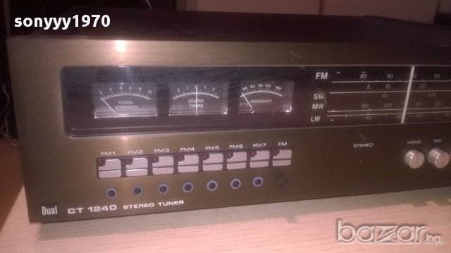 dual ct1240 stereo tuner-made in germany-внос швеицария, снимка 8 - Ресийвъри, усилватели, смесителни пултове - 16192485