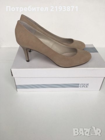 Нови естествена кожа набук обувки Pier One номер 37, снимка 1 - Дамски елегантни обувки - 24652919