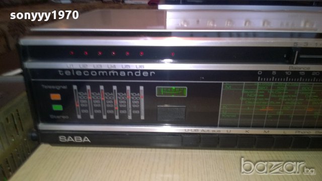  saba hi-fi studio 8061 telecommander k-внос швеицария, снимка 12 - Ресийвъри, усилватели, смесителни пултове - 9167618