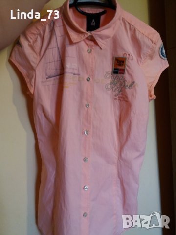 Дам.риза-"GAASTRA"-/памук/,цвят-праскова. Закупена от Италия., снимка 13 - Ризи - 22994473