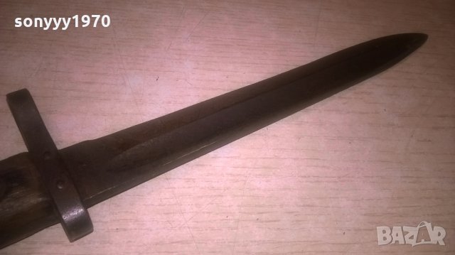 стар военен нож-антика-32см-внос швеицария, снимка 9 - Колекции - 22461609