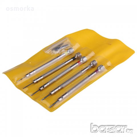 5 броя часовникарски отверки инструменти малки за финна работа, снимка 2 - Отвертки - 21481642