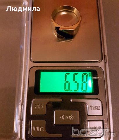 Златен мъжки пръстен, снимка 2 - Пръстени - 11072983