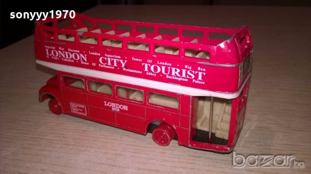 London bus-12х6х4см-метален-внос англия, снимка 7 - Антикварни и старинни предмети - 18541866