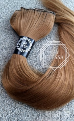С5 HAIR EXTENSIONS ELESSA - Натурални Екстеншъни Комплект от 200 грама Коса, снимка 8 - Аксесоари за коса - 24347784