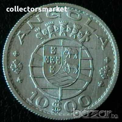 10 ескудо 1955, Ангола