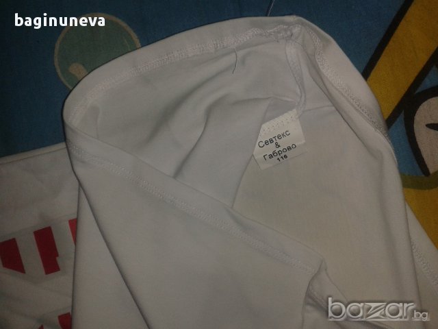 детски памучни бели тениски SYT BOY 1961 - размер-116-122, снимка 2 - Детски тениски и потници - 11074906