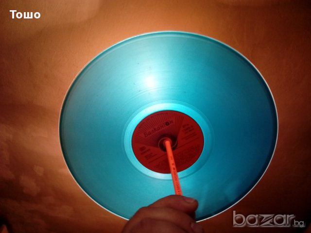 грамофонна плоча  Синя - за декорация, снимка 7 - Декорация за дома - 11191769