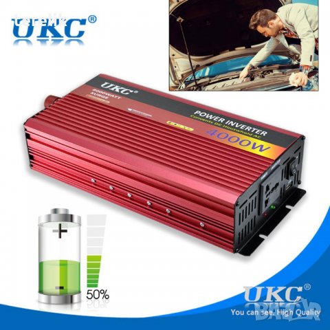 ПРОМОЦИЯ!!! ИНВЕРТОРИ UKC от 300W до 4000W -12V или 24v /220V, снимка 10 - Друга електроника - 25019194