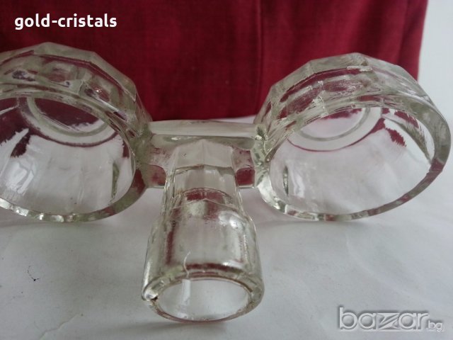 антикварна стъклена солница , снимка 7 - Антикварни и старинни предмети - 20243972