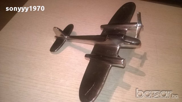 Англииски бомбардировач-31х24-хром/инокс-внос англия, снимка 5 - Антикварни и старинни предмети - 16707534