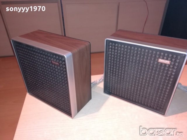 philips made in holland-23х23х11см-внос франция, снимка 4 - Тонколони - 21335629