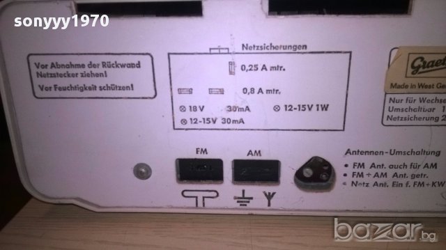Graetz form77-stereo receiver-made in west germany-внос швеицария, снимка 11 - Ресийвъри, усилватели, смесителни пултове - 17046045
