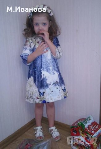 Рокля Еднорог от 1 до 7 години, снимка 13 - Детски рокли и поли - 23634663