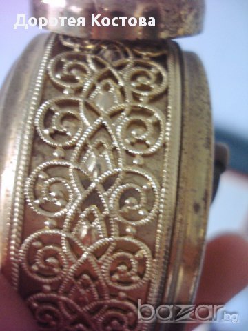 Стар бронзов часовник - работещ, снимка 2 - Антикварни и старинни предмети - 13483735