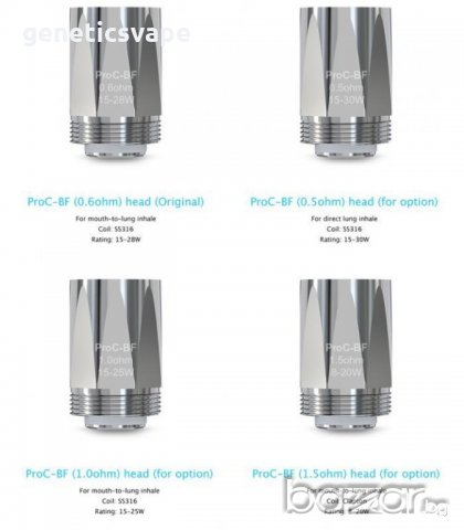 Joyetech ProC BF 0.5, 06, 1, 1.5ohm изпарителни глави джойтек , снимка 2 - Вейп без пълнители - 19806560