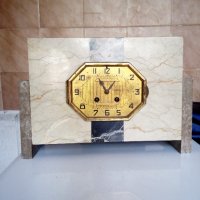 ретро каминен часовник с декорации, снимка 2 - Антикварни и старинни предмети - 21719811