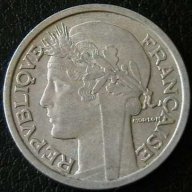 2 франка 1950, Франция, снимка 2 - Нумизматика и бонистика - 11704287