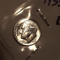 BUnc  One Dime USA 1955-s, снимка 1 - Нумизматика и бонистика - 20103953