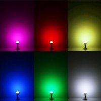 LED Цветна RGB Крушка с дистанционно, ЛЕД лампа E27 с смяна на цветове , снимка 6 - Лед осветление - 23312094