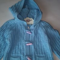 Жилетка детска светло синя за1,2,3,години, снимка 2 - Детски пуловери и жилетки - 23910862