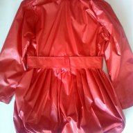 Детски шлифер за момиче в червено, елегантен с колан, снимка 5 - Други - 11653733
