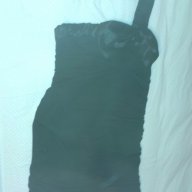 Черна рокля с панделка, снимка 2 - Рокли - 17765312