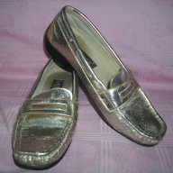 Сребърни ортопедични обувки / мокасини ”Lalikaer” shoes / малък номер , снимка 1 - Дамски ежедневни обувки - 14906902