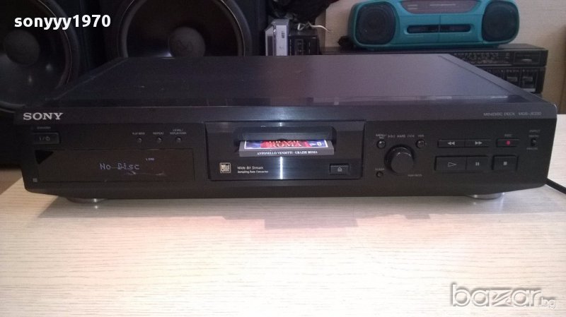 Sony mds-je330-minidisc deck-внос швеицария, снимка 1