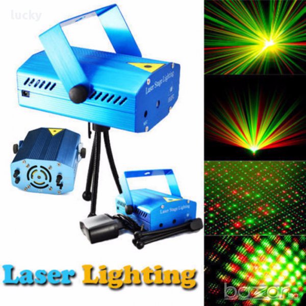 Парти Лазер Mini Laser Stage Lighting, снимка 1