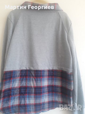 Нова комбинирана дамска блуза с дълъг ръкав, снимка 4 - Блузи с дълъг ръкав и пуловери - 22746843