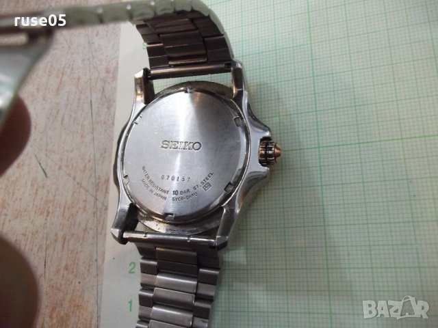 Часовник "SEIKO" хронограф кварцов мъжки японски работещ, снимка 5 - Мъжки - 21672333
