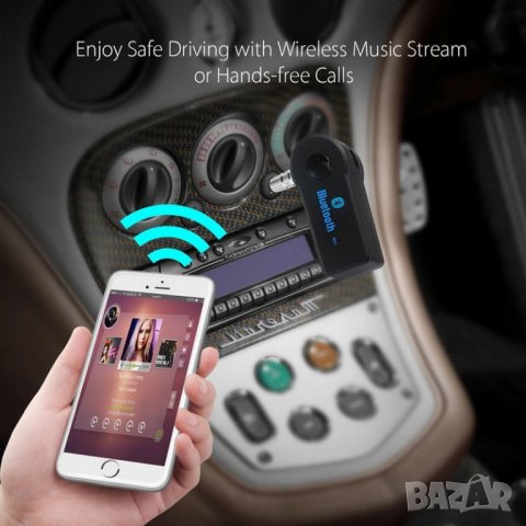 Авто Хендсфрий Блутут Приемник / Handsfree Bluetooth v3.0 Car Receiver, снимка 9 - Аксесоари и консумативи - 24247871