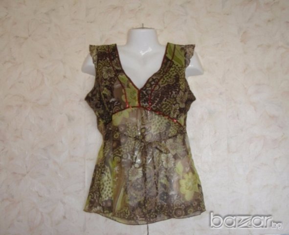 Прекрасна ефирна туника-потник, L , снимка 2 - Туники - 18235282