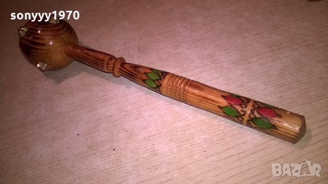 дървен боздуган-33х9см, снимка 5 - Колекции - 24861432