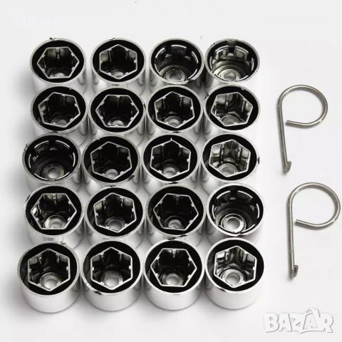 ПРОМО Черни 14 лв и Хром 25 лв капачки за болтове на джанти с и без надпис Volkswagen 17 мм +ПОДАРЪК, снимка 15 - Аксесоари и консумативи - 20602547