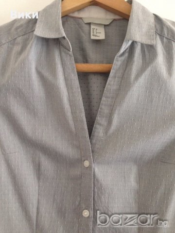 hm страхотна сива риза, снимка 4 - Ризи - 21151478