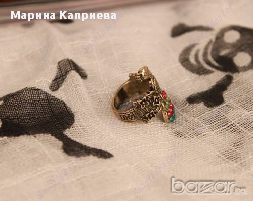 Пръстен "Паун" /А-26/, снимка 2 - Пръстени - 10549730