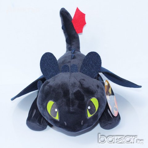 Плюшена играчка Дракон плюшен "Беззъб" подарък за деца "Как да си дресираш дракон", снимка 4 - Плюшени играчки - 15649286