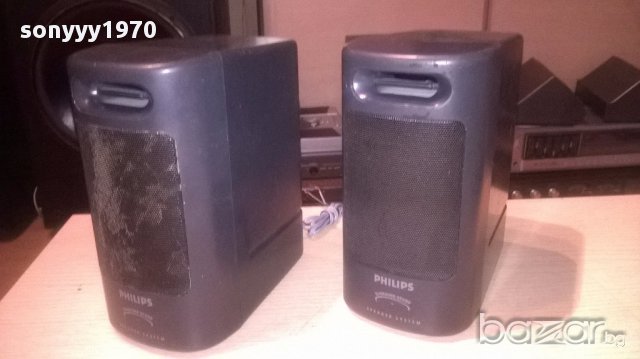 philips-2бр колони 19х16х10см-внос швеицария, снимка 3 - Тонколони - 16910703