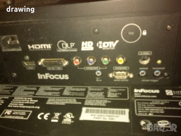 Проектор InFocus IN81+дистанционно+резервна крушка , снимка 5 - Плейъри, домашно кино, прожектори - 24335940