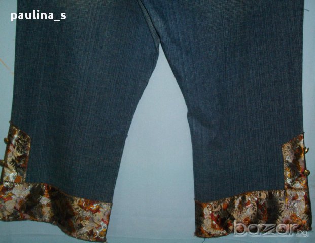 Дизайнерски дънкови бермуди ”DNA” jeans originals” Dona Caran New York! 4-5XL, снимка 7 - Дънки - 14498792