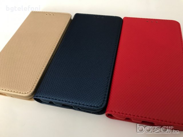 LG K4 2017,LG K8 2017 червен,син,златен калъф тип тефтер, снимка 2 - Калъфи, кейсове - 18331381