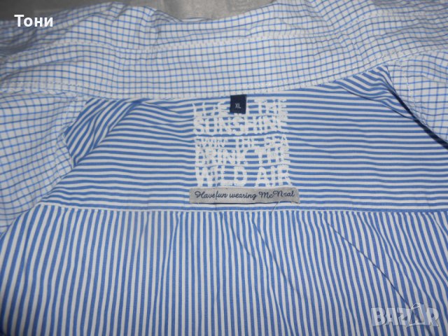 Мъжка риза с къс ръкав и двойна яка McNeal, снимка 4 - Ризи - 22421993