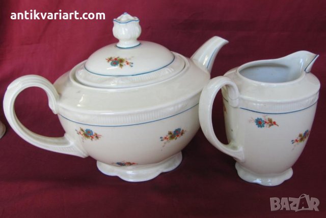 Стар Порцеланов Сервиз за Чай Германия, снимка 10 - Антикварни и старинни предмети - 24993186
