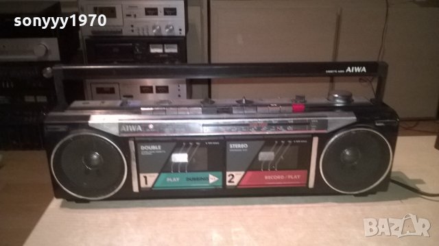 aiwa cs-w220-ретро колекция-внос швеицария, снимка 4 - Радиокасетофони, транзистори - 24418542