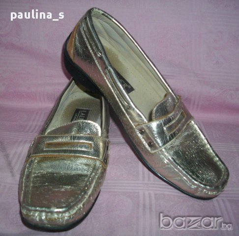 Сребърни ортопедични обувки / мокасини ”Lalikaer” shoes / малък номер 